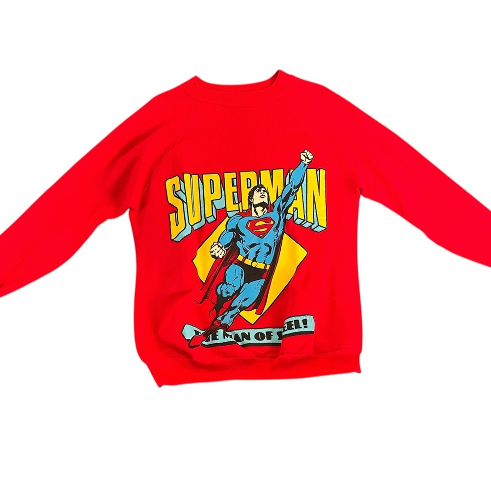 Vintage 90’s Superman Graphic Red Sweatshirt